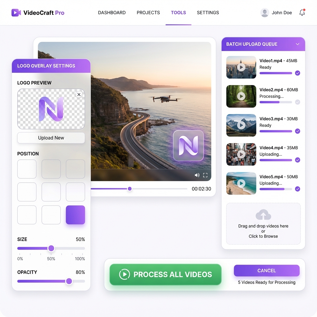 Logo Overlay Interface